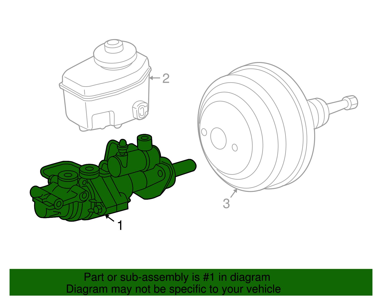 47207-0C010 - Brake Master Cylinder 2004-2006 Toyota Tundra