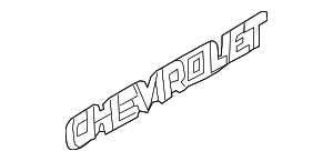 GM Rear Hatch Emblem - Factory Logo Badge - Part #15102877 | AutoNation ...