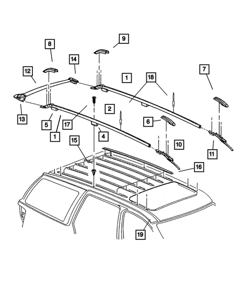 Luggage Rack for 2001 Jeep Grand Cherokee #0