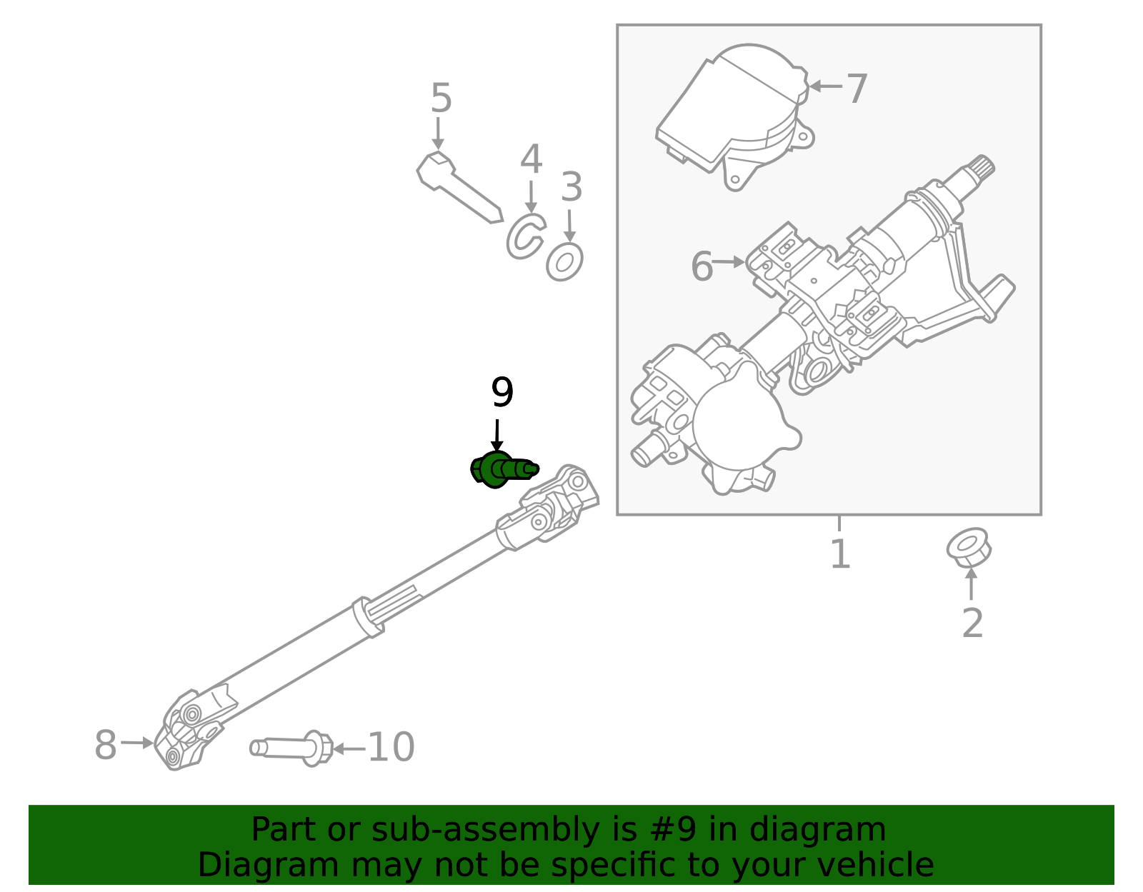 2017-2025 Kia Intermediate Shaft Upper Bolt 56415-D3000 | TascaParts.com