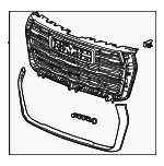 85040010 - Body: Grille Assembly for GM Image