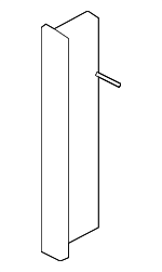 3D09596195W8 - Body: Button for Volkswagen Image