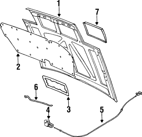 Exterior Trim - Hood for 1985 Nissan 200SX #0