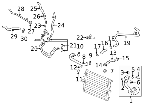 Hoses & Lines for 2008 Audi Q7 #1