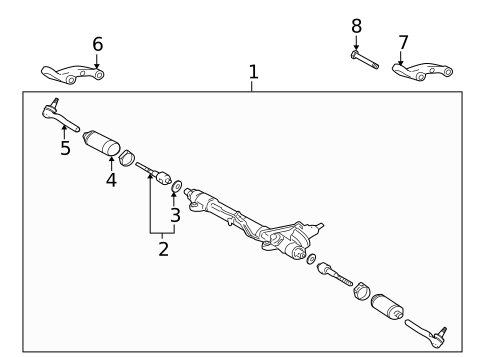 Steering Gear & Linkage for 2004 Toyota Land Cruiser #1