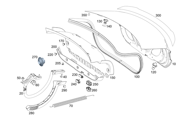 9911002 - : Fastening Clip for Mercedes-Benz Image