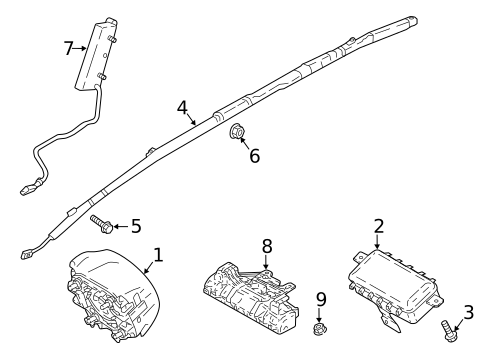 Air Bag Components for 2020 Kia Stinger #0