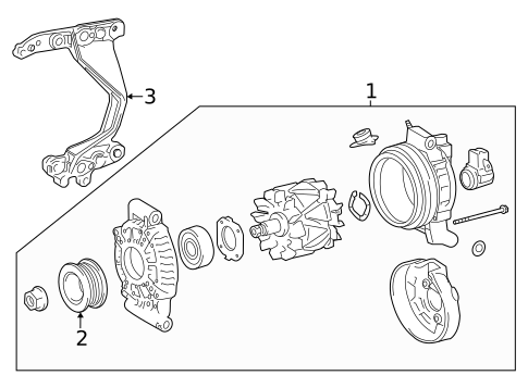 Alternator for 2023 Lexus LX600 #0