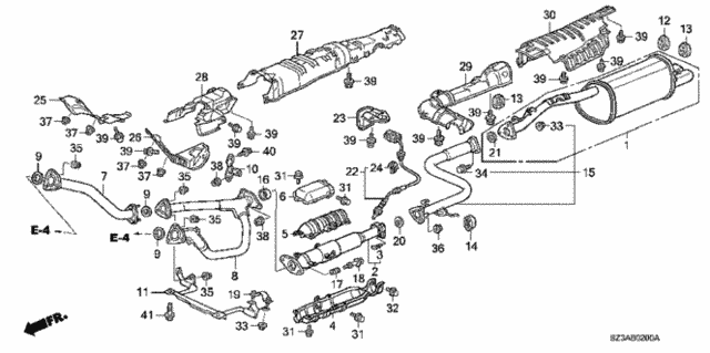 Exhaust Pipe for 2004 Acura RL #0