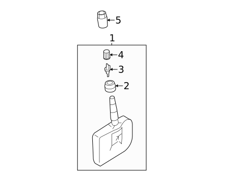 Tire Pressure Monitor Components for 2019 Mazda 6 #9