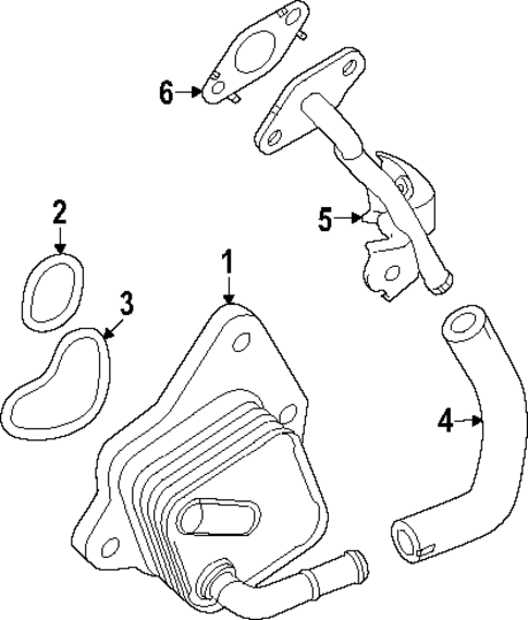 Engine Oil Cooler for 2025 Lexus RX350 #1