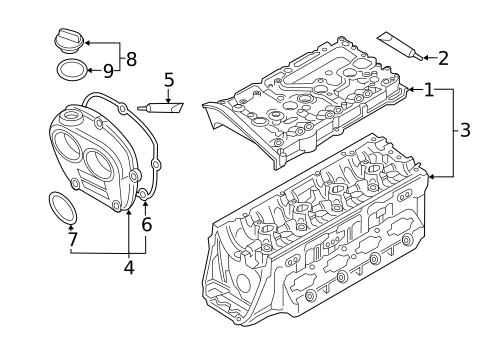 Valve & Timing Covers for 2022 Audi TT Quattro #0