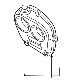6K109121E - Cooling System: Engine Timing Cover for Audi: A3, A3 Quattro, A4, A4 allroad, A4 Quattro, A5 Quattro, A5 Sportback, A6 Quattro, Q3, Q5, Q7, S3, TT Quattro, TTS Quattro Image