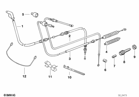 Bowden Cables for 1992 BMW-Motorrad R 1100 RS #0