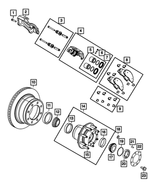 R8049177AC - Brakes: Disc Brake Caliper Assembly, Remanufactured, Left for Mopar Image