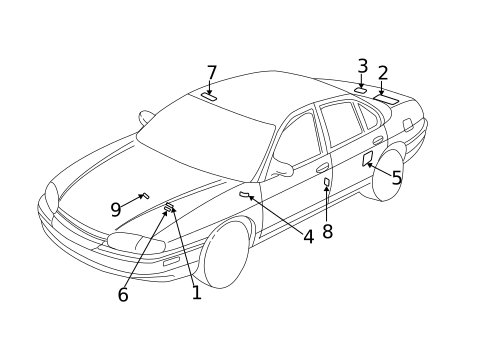 Labels for 2003 Chevrolet Impala #0