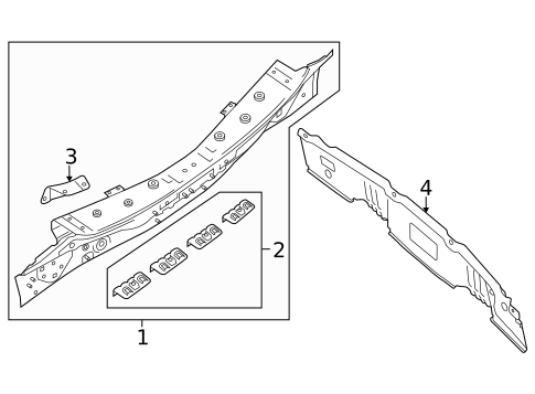 Rear Body for 2019 Nissan Rogue #0