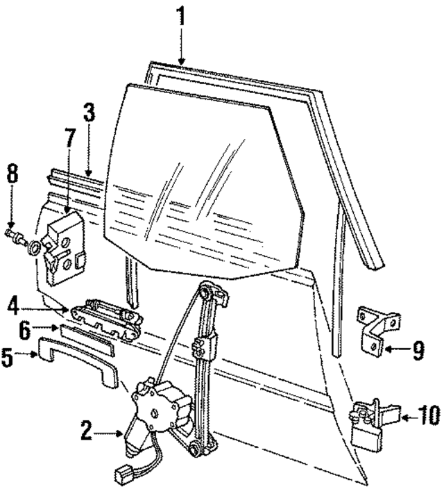 893839440D01C - Body: Window Guide for Audi Image