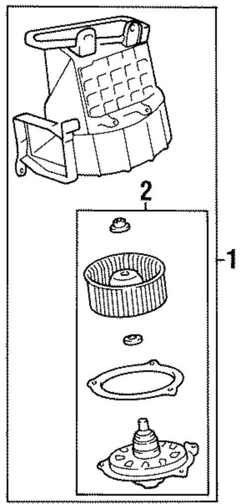 Blower Motor & Fan for 1996 Toyota Paseo #0