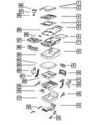 68206297AA - : Console Mat for Ram: 1500, 1500 Classic, 2500, 3500 Image