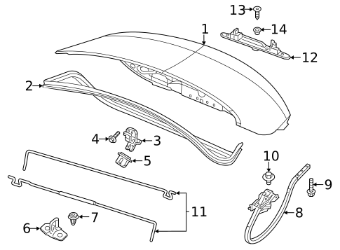 Trunk for 2016 Chrysler 200 #0