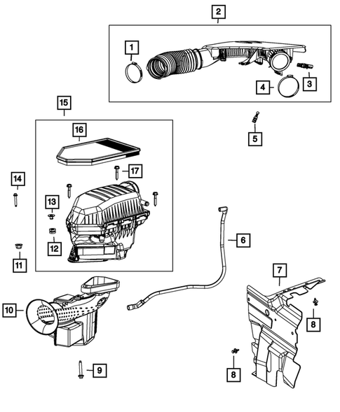 Air Cleaner for 2011 Chrysler 300 #0