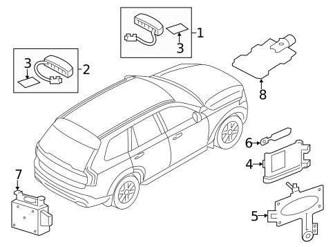Communication System Components for 2019 Volvo XC90 #5