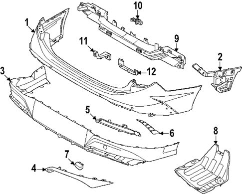 Bumper & Components - Rear for 2025 Hyundai Sonata #0