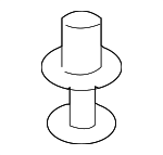 4G0867632 - Body: Headliner Clip for Audi: A3, A3 Quattro, A8 Quattro, Allroad Quattro, Q6 e-tron, R8, RS3, S3, S8, SQ6 e-tron, TT, TT Quattro, TT RS Quattro, TTS Quattro Image