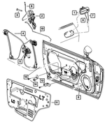 YS88AXRAF - Doors, Door Mirrors and Related Parts: Exterior Door Handle, Right for Mopar Image