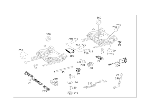 Seat Adjuster for 2007 Mercedes-Benz R320 #0