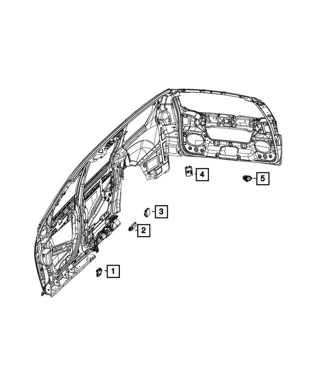 68569327AA - Electrical: Front Door Module, Left for Mopar Image image