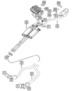 6503839 - Exhaust: Hex Head Bolt And Coned Washer for Mopar Image