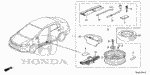 6421TR5A00 - Body/Air Conditioning: WHEEL KIT, TEMPORARY for Honda Image