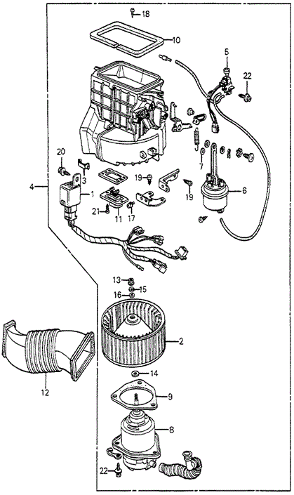 Heater Blower for 1984 Honda Accord #0