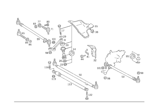 Steering Linkage for 1989 Mercedes-Benz 300TE #2