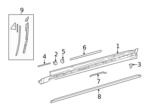 Exterior Trim - Pillars for 2019 Lexus LS500 #0