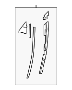 6011750010 - Body: Pillar Molding for Lexus: LS500, LS500h Image