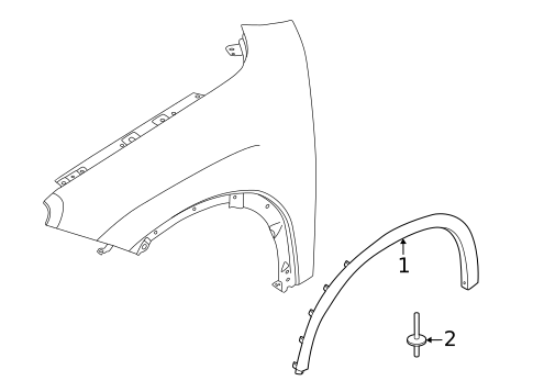Exterior Trim - Fender for 2026 Mini Countryman #0