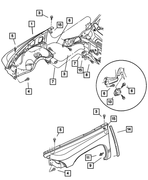 Front Fenders for 2002 Dodge Dakota #0