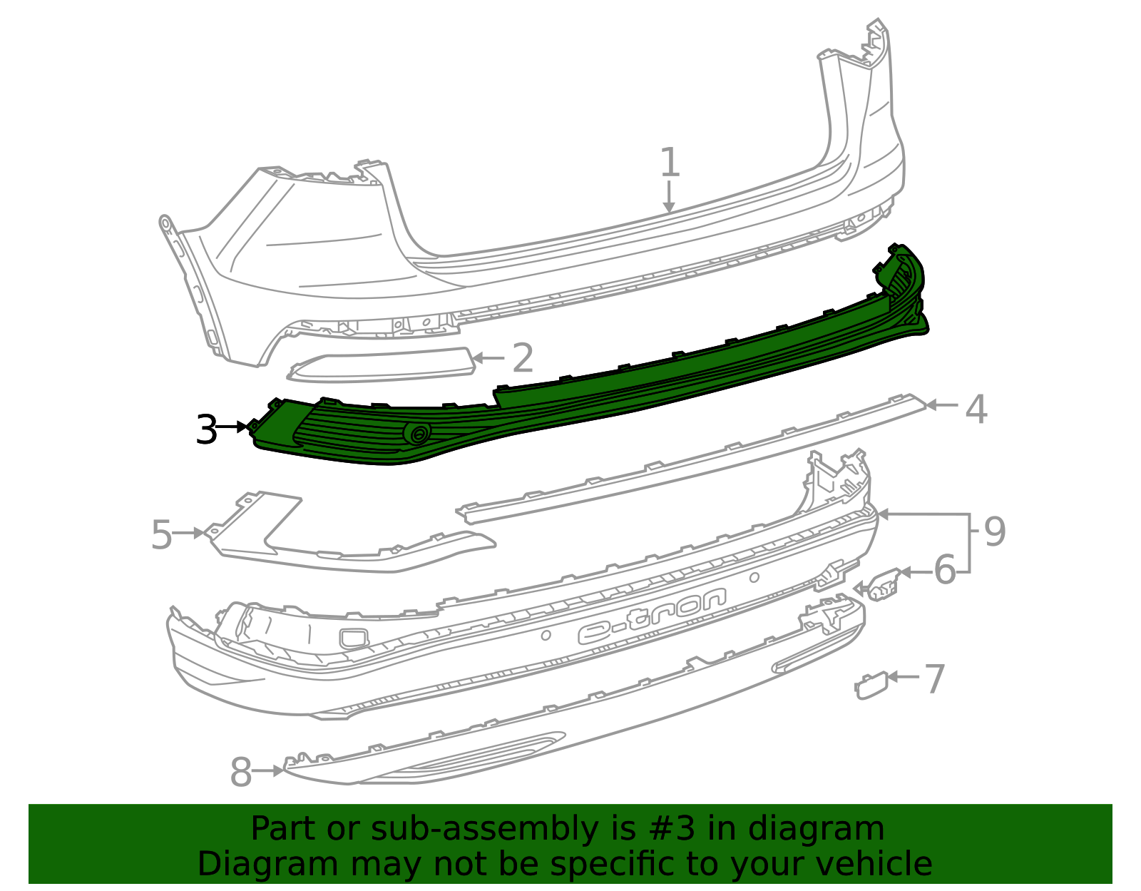 2022-2025 Audi Bumper Cover Spacer Panel 89A-807-833-A-9B9 | OEM