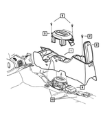 RZ921L5AC - Instrument Panel and Radios and Consoles: Floor Console Base for Mopar Image