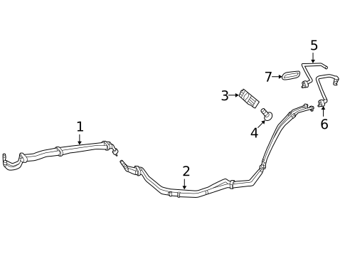 Rear AC Lines for 2016 Mercedes-Benz GL63 AMG #0
