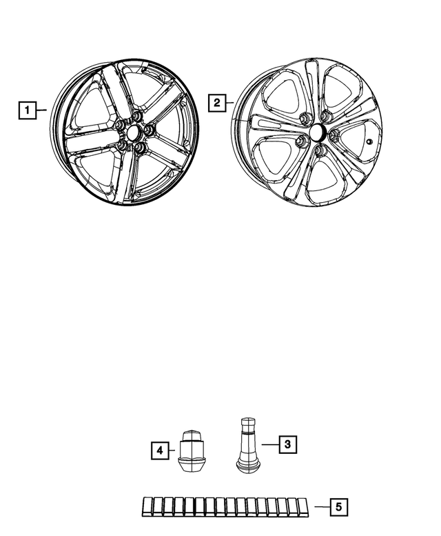 5154061AA - Wheels: Wheel Weight for Mopar Image