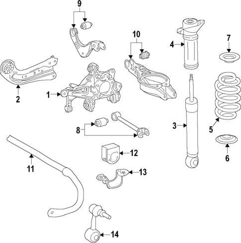 Rear Suspension for 2020 Toyota C-HR | Longo Toyota Parts