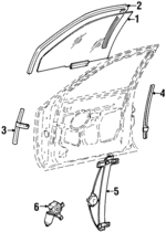 F8VZ5421410AA - Body: Door Glass for Lincoln: Town Car Image