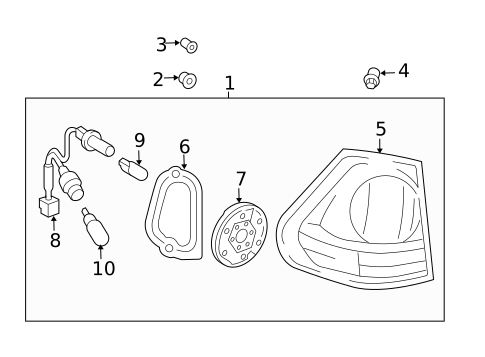 Bulbs - Chassis for 2004 Lexus RX330 #7