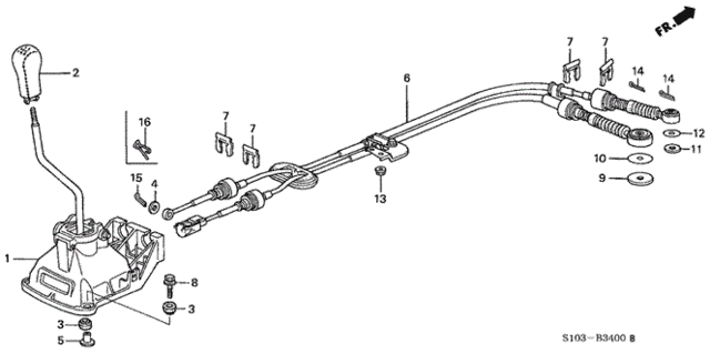 Shift Lever for 2001 Honda CR-V #0