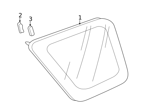 Glass & Hardware for 2006 Honda CR-V #0