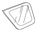73511S9A305 - Body: Quarter Glass for Honda: CR-V Image
